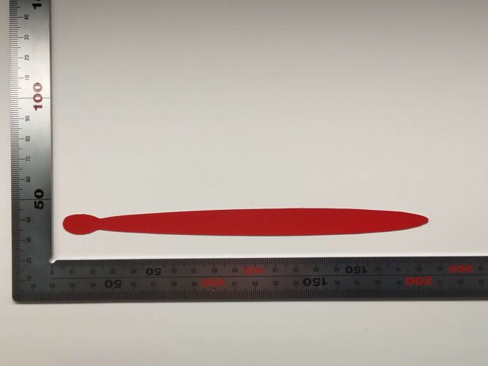 反射シールをトムソン加工で打ち抜きました。