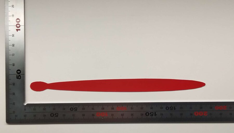 反射シールをトムソン加工で打ち抜きました。